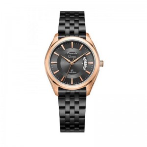 Alexandre Christie AC 8674 Rosegold Black Lady LDBBRBA